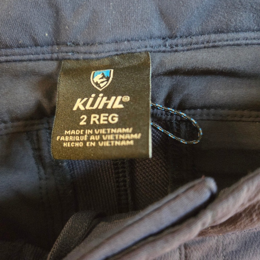 Kuhl Transcendr Navy Blue Hiking Pants Skinny Ankle Zip Size 2 Reg Gorpcore - Picture 4 of 12